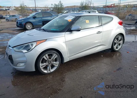 2012 Hyundai Veloster Base W/Black from USA, damaged, VIN KMHTC6AD7CU033319